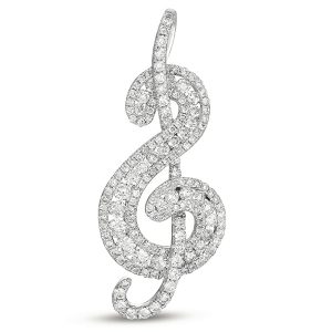 White Gold Diamond Pendant
