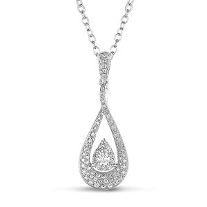 White Gold Diamond Pendant