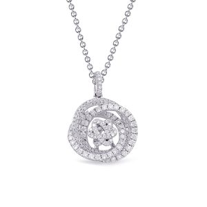 White Gold Diamond Pendant