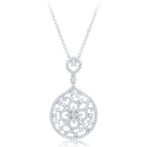White Gold Diamond Pendant