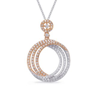 Rose Gold  Diamond Pendant