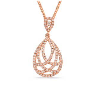 Rose Gold Diamond Pendant