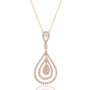Rose Gold Diamond Pendant