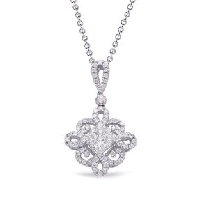 White Gold Diamond Pendant