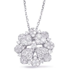 White Gold Diamond Pendant