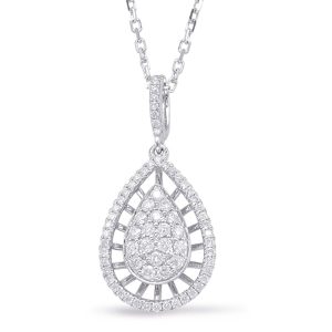 White Gold Diamond Pendant