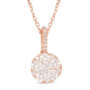 Rose Gold Diamond Pendant