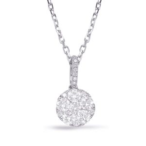 White Gold Diamond Pendant