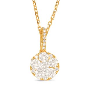 Yellow Gold Diamond Pendant