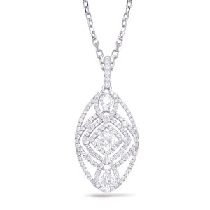 White Gold Diamond Pendant
