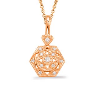 Rose Gold Diamond Pendant
