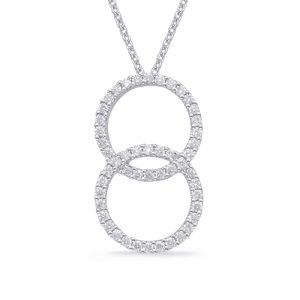 White Gold Diamond Pendant