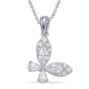 White Gold Diamond Pendant