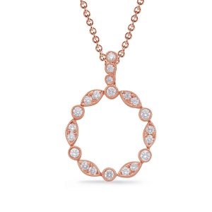Rose Gold Diamond Pendant