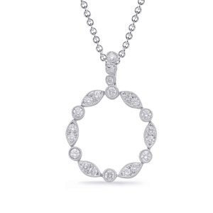 White Gold Diamond Pendant
