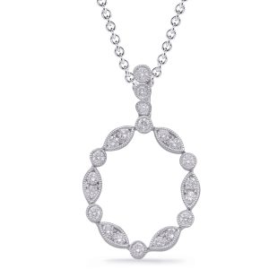 White Gold Diamond Pendant