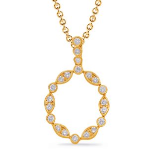Yellow Gold Diamond Pendant
