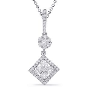 White Gold Diamond Pendant