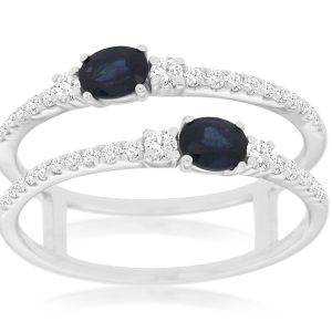 SAPPHIRE & DIAMOND RING