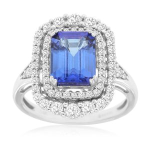 TANZANITE & DIAMOND RING