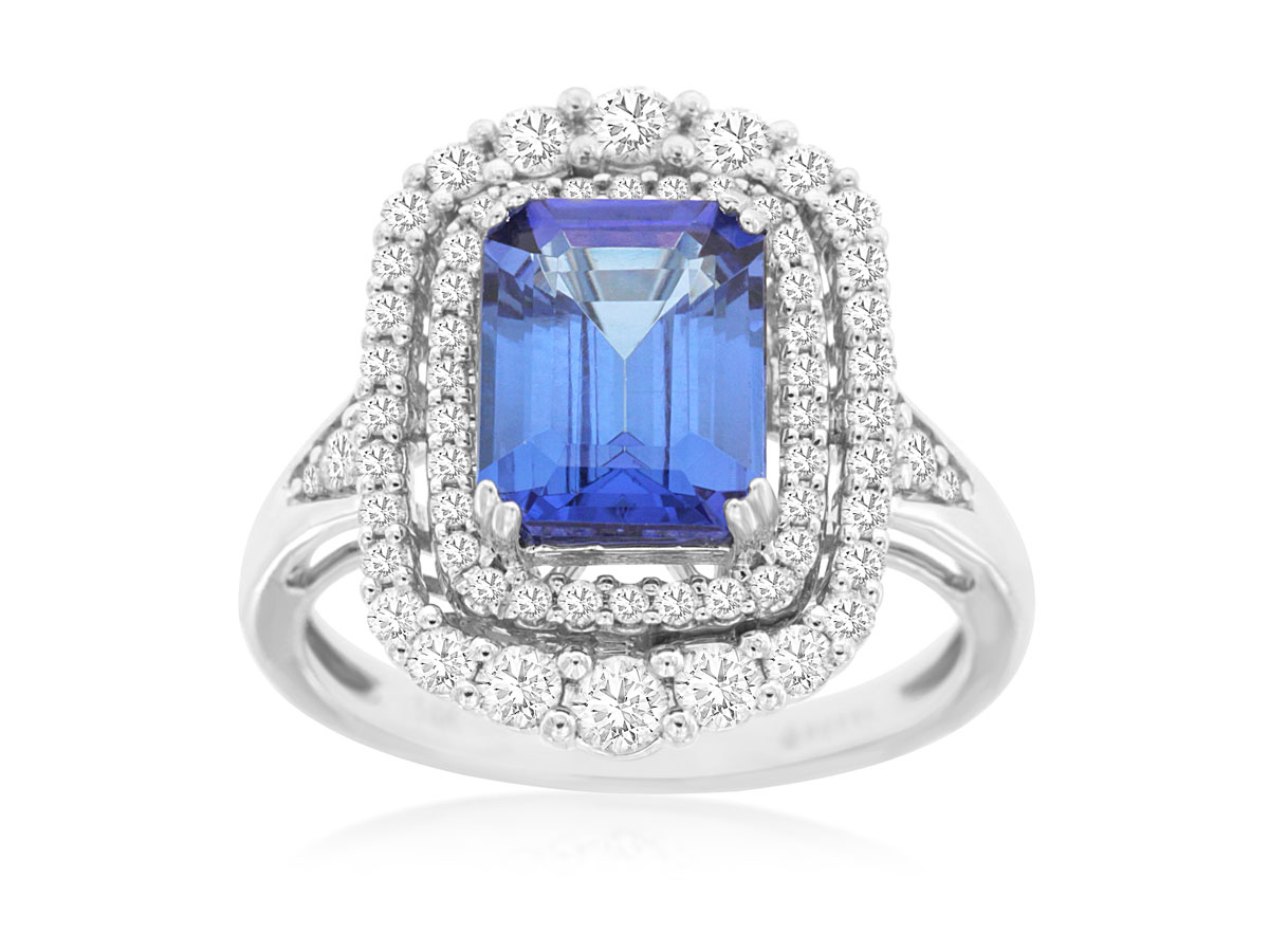 TANZANITE & DIAMOND RING