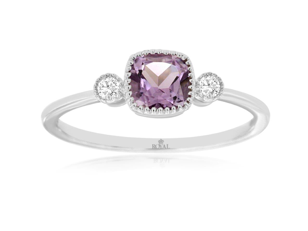 AMETHYST & DIAMOND RING
