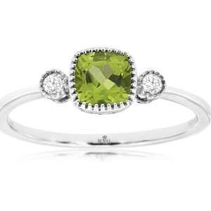 PERIDOT & DIAMOND RING