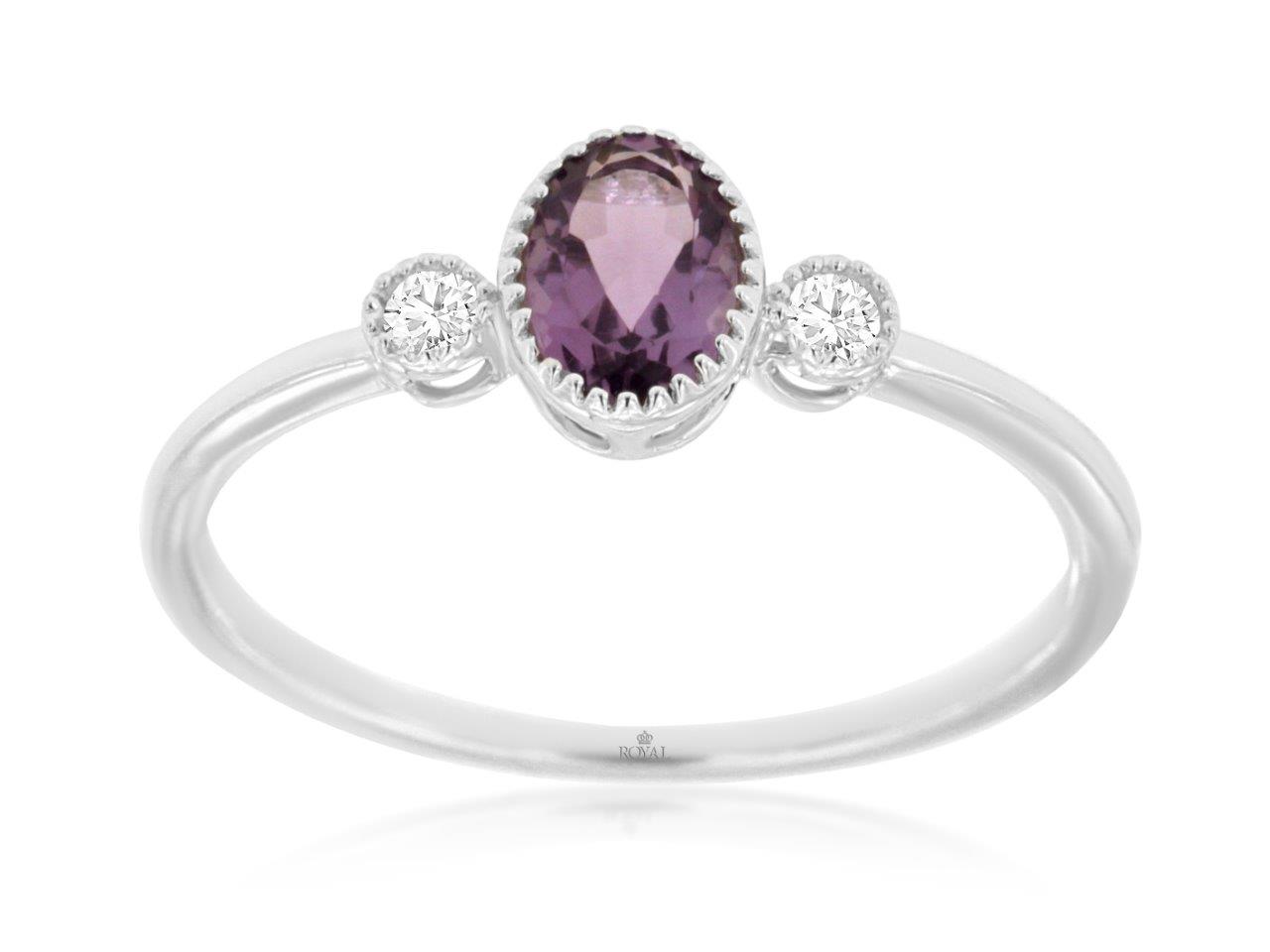 AMETHYST & DIAMOND RING