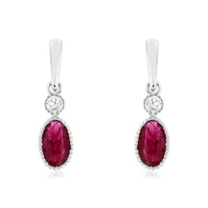 RUBY & DIAMOND EARRING
