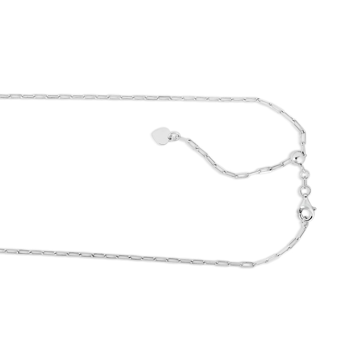 Silver 1.8mm Paperclip Chain