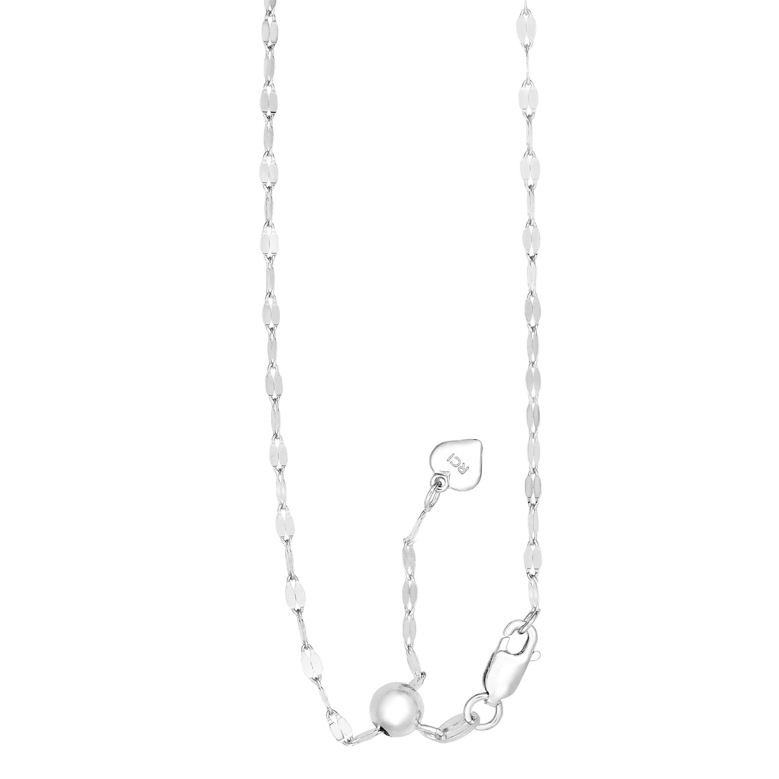 Silver 2.3mm Adjustable Mirror Chain