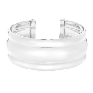 Silver Bold Ribbed Cuff