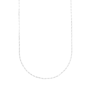 Silver 3.15mm Alternating Paperclip Chain