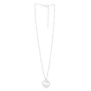 Silver & Mother of Pearl Heart Pendant