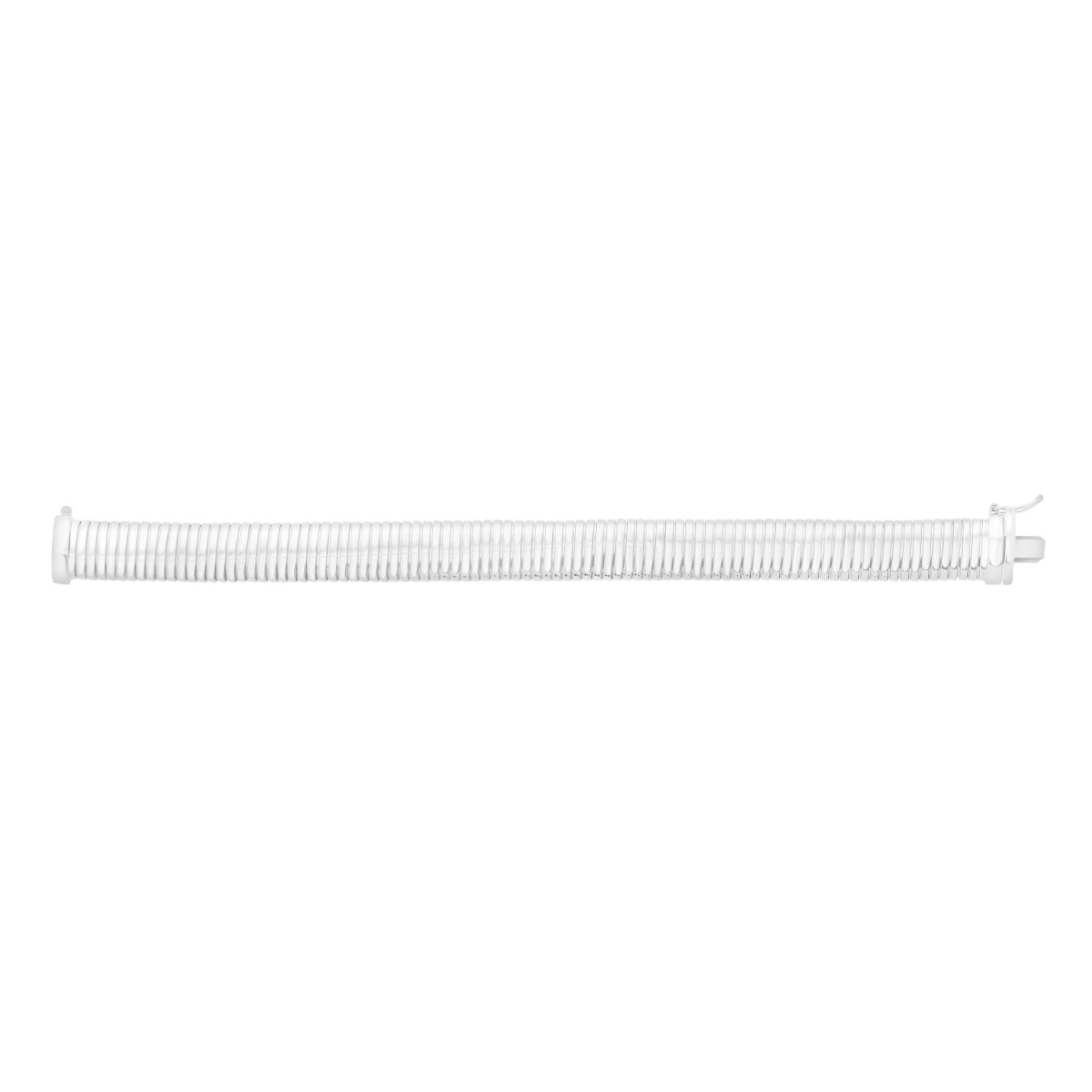 Silver Tubogas 7" 12mm Bracelet