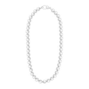 Silver Bold Bead Necklace