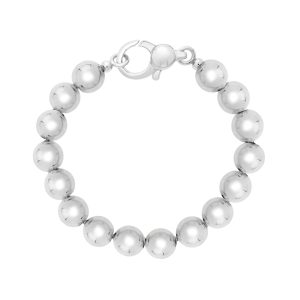 Silver Bold Bead Bracelet