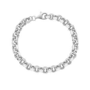Silver Rolo Link Bracelet