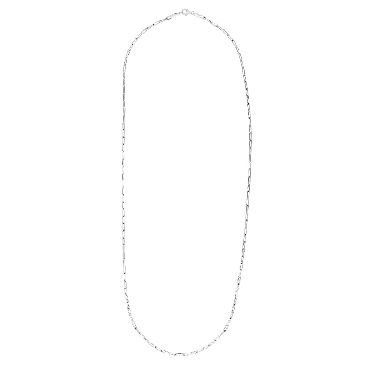 Silver 1.8mm Paperclip Chain