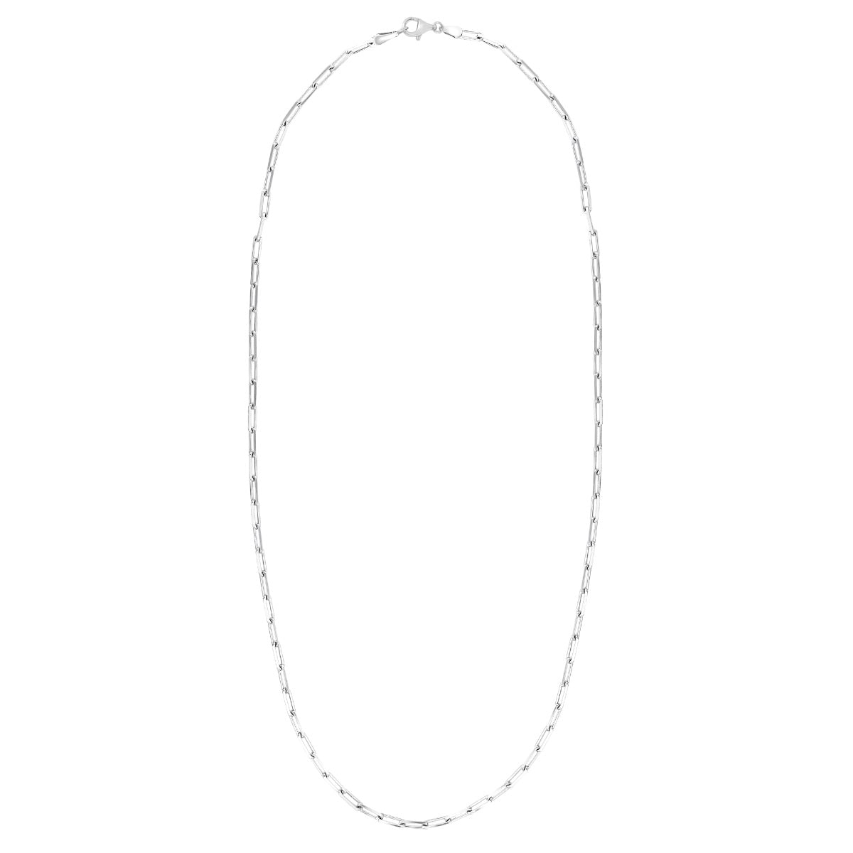 Silver 2.5mm Paperclip Chain