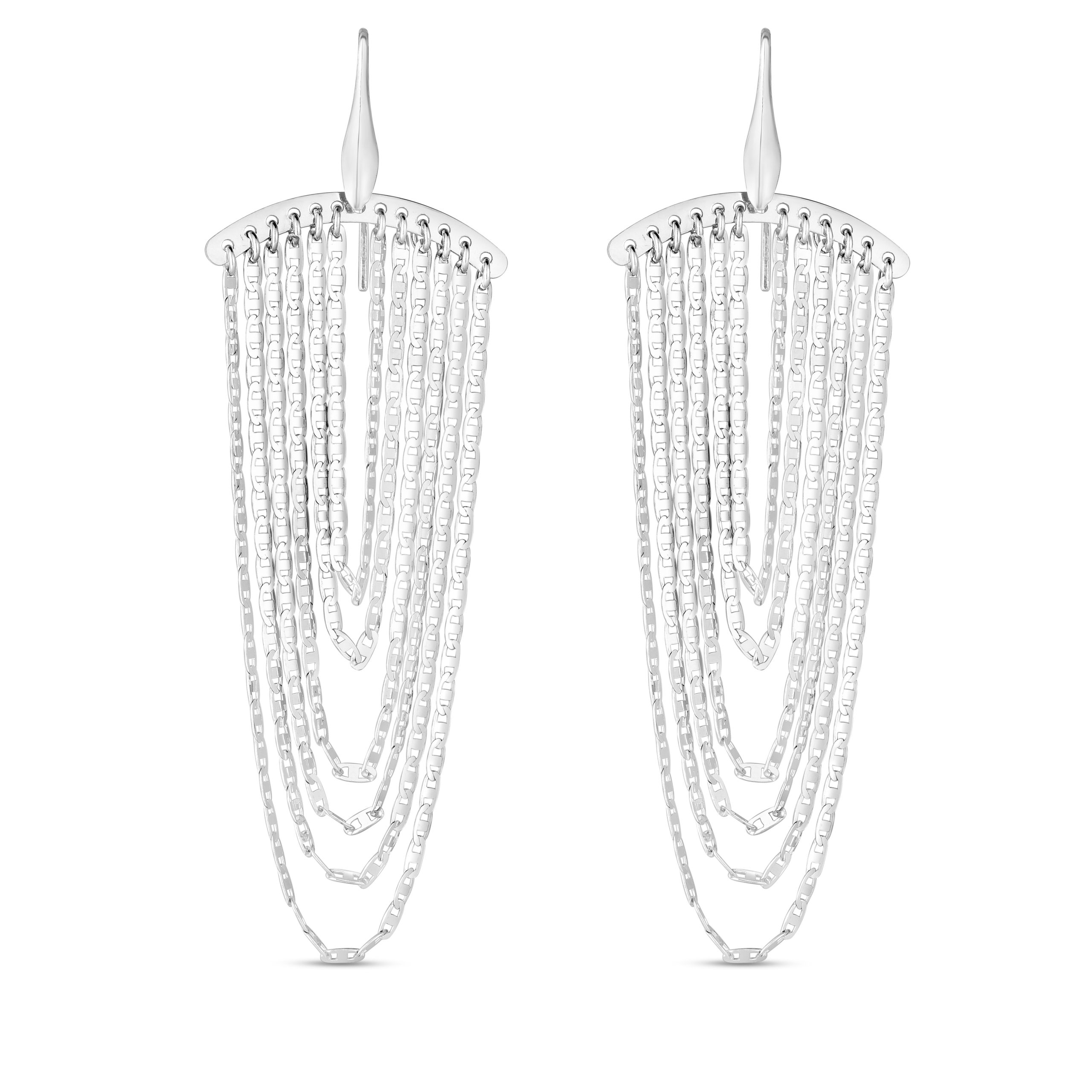 Sterling Silver Chandelier Earrings
