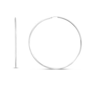 Silver 63mm Endless Hoops
