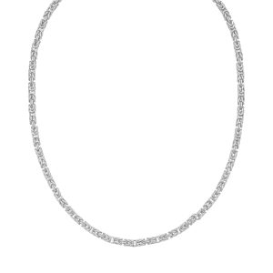 Silver 4.2mm Lite Square Byzantine Chain