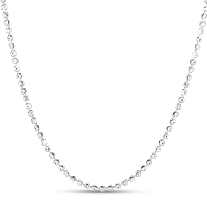 Sterling Silver 2.5mm Moon-cut Bead Chain