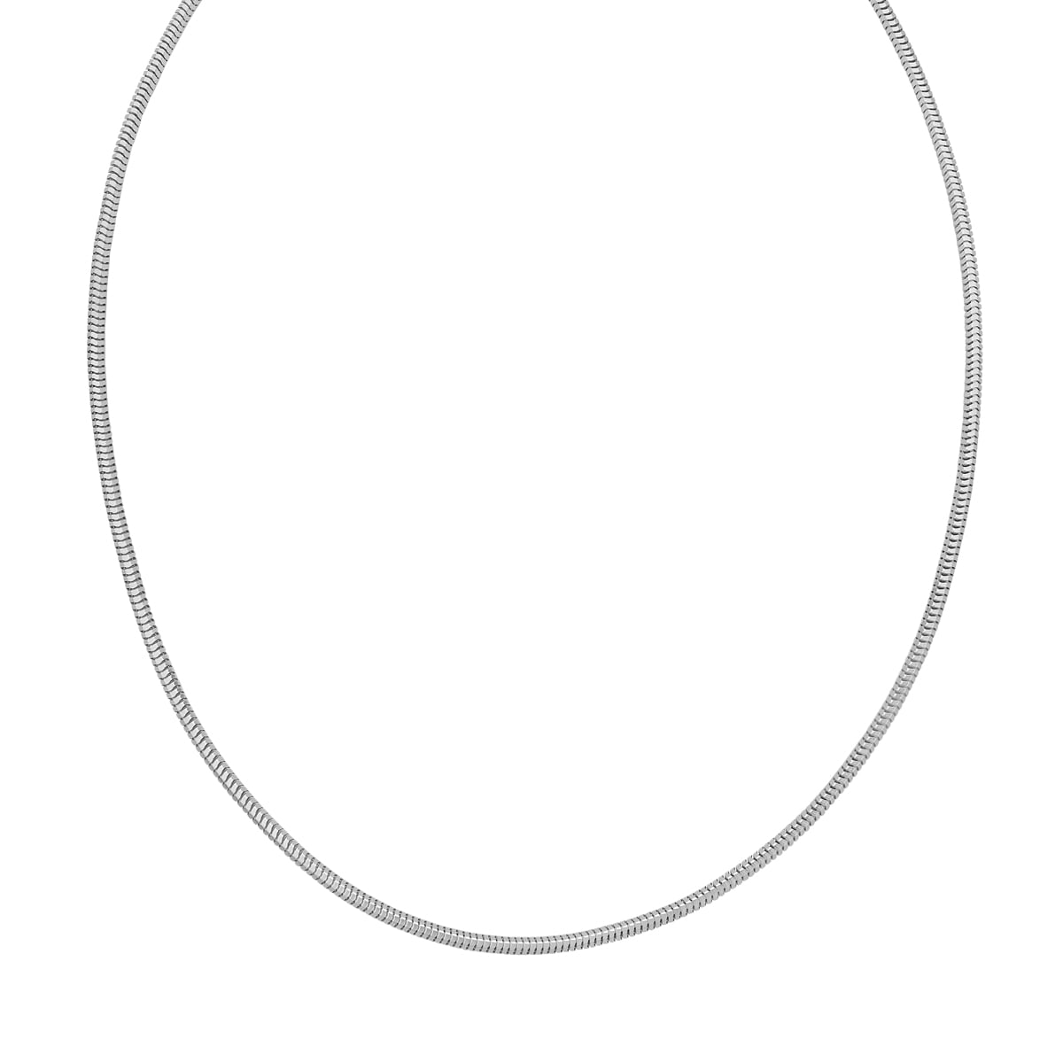 Silver 2.4mm Octagonal Snake Chain
