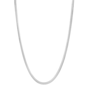 Silver 4.2mm Oval Snake Chain