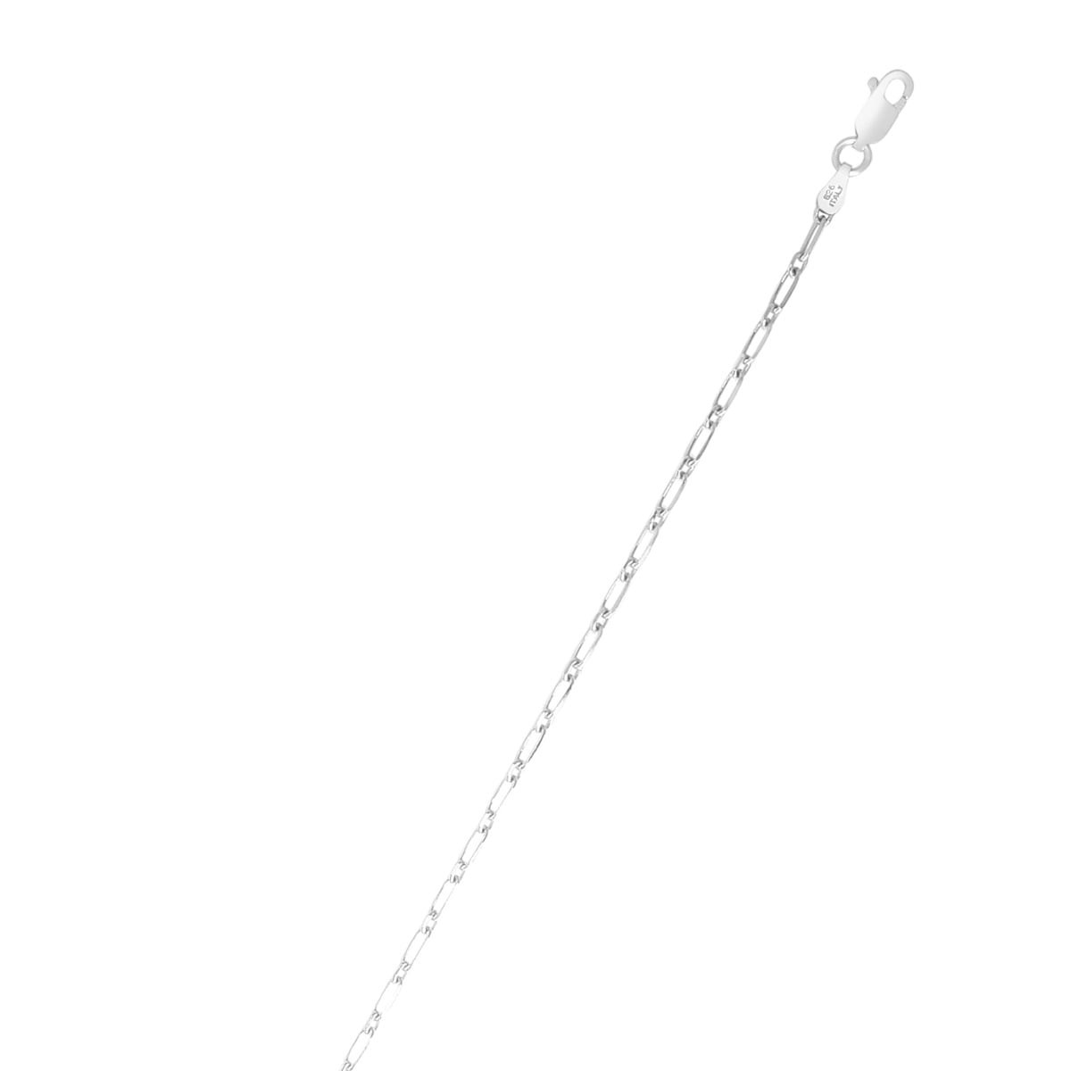 Silver Petite Paperclip 38" Necklace