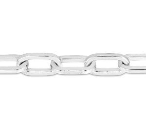 Silver Paperclip Chain Necklace