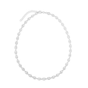 Silver 3.7mm Puffed Mariner Chain