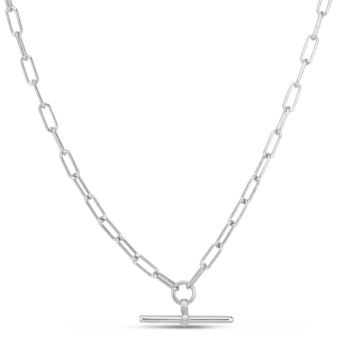 Silver Paperclip Necklace